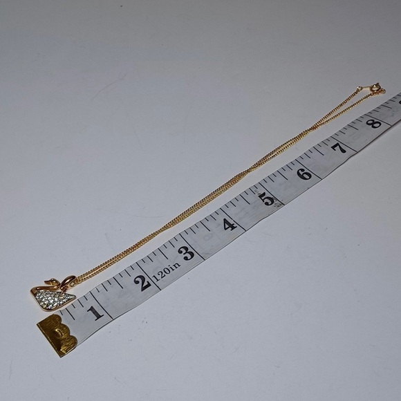 Vintage Swarovski Crystal Swan Pendant Necklace And Pin / Brooch Set - Picture 5 of 9